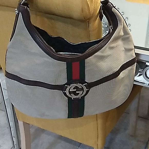 GUCCI SHERRY LINE SHOULDER BAG - Picture 1 of 14